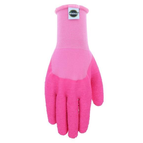 Latex Gloves – Medium-Large, 3/4 Latex Dipped Nylon with Textured Crinkle Grip - Picture 2 of 6